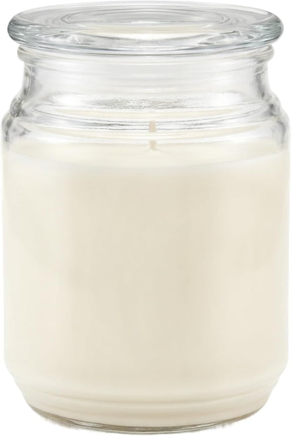 Candle-lite Scented Candles, Saltwater Lotus Fragrance, One 18 oz. Single-Wick Aromatherapy Candle with 110 Hours of Burn Time, White Color