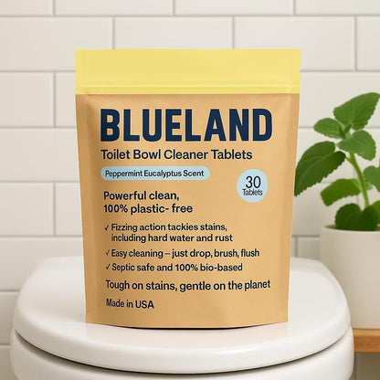 Toilet Bowl Cleaner Tablets. Peppermint Eucalyptus Scent. 30 Tablets.