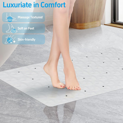 Non Slip Bathtub Mat for Bath Tub Shower - 241 Vacuum Suction Cups