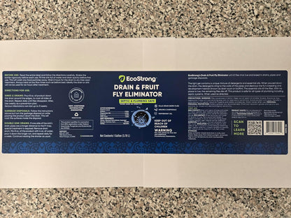 Fruit Fly Drain Treatment | Drain Fly Eliminator | Eliminates Gnats, Sewer Flies and More - Works in All Drains - 32 Fl Oz