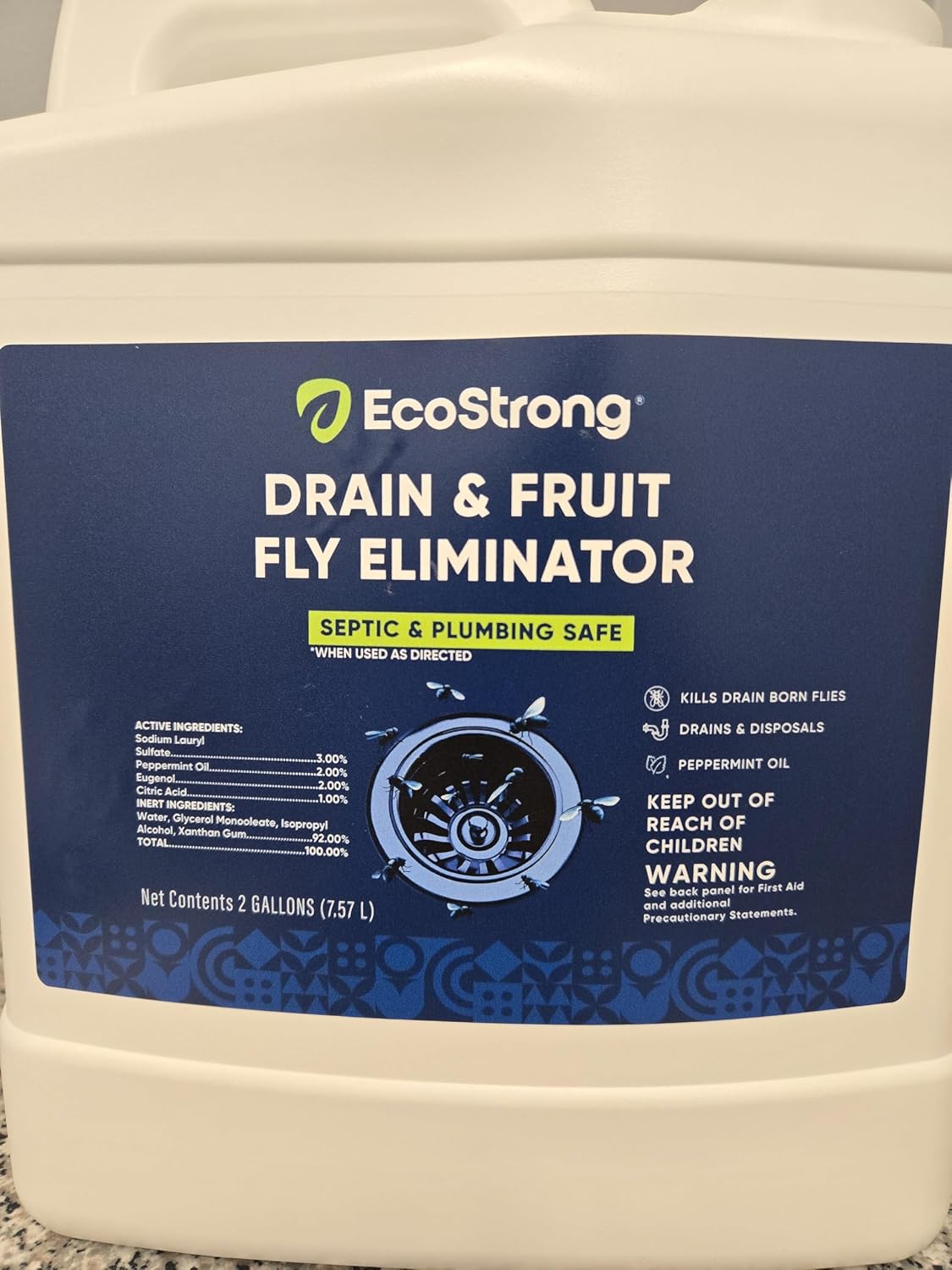 Fruit Fly Drain Treatment | Drain Fly Eliminator | Eliminates Gnats, Sewer Flies and More - Works in All Drains - 32 Fl Oz