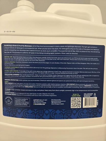 Fruit Fly Drain Treatment | Drain Fly Eliminator | Eliminates Gnats, Sewer Flies and More - Works in All Drains - 32 Fl Oz