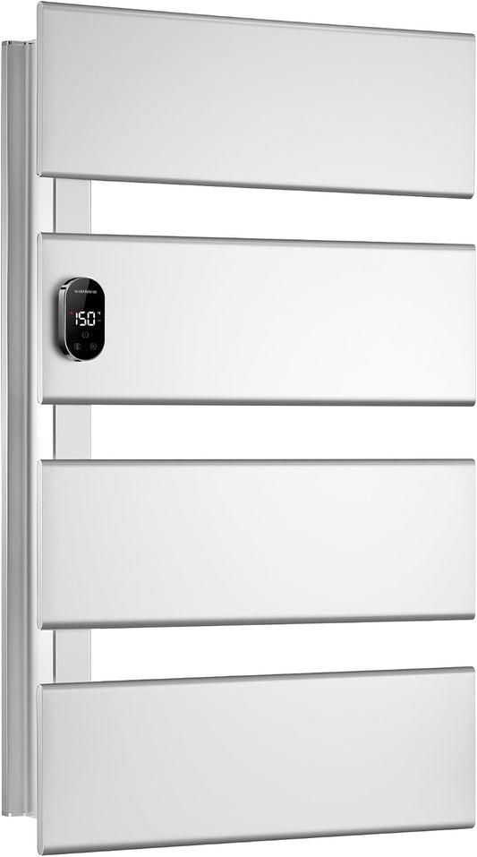 Luxury Heated Towel Rack, Electric Towel Warmer for Bathroom, 6063 Aluminum, Smart Temp Control, IPX4 Waterproof, Warm Towels Daily Towel Warmer for Bathroom Home Spa Decor