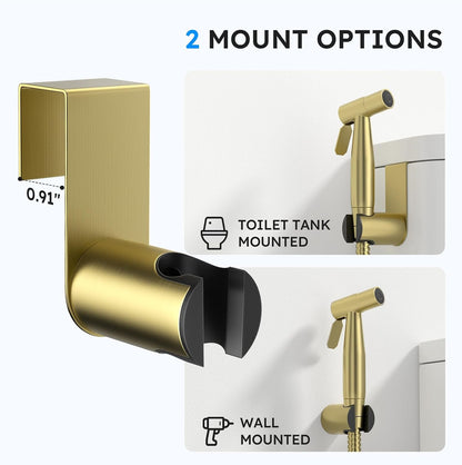 Handheld Bidet Sprayer, Bidet Attachment for Toilet, Brushed Nickel