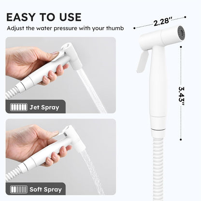 Handheld Bidet Sprayer, Bidet Attachment for Toilet, Brushed Nickel