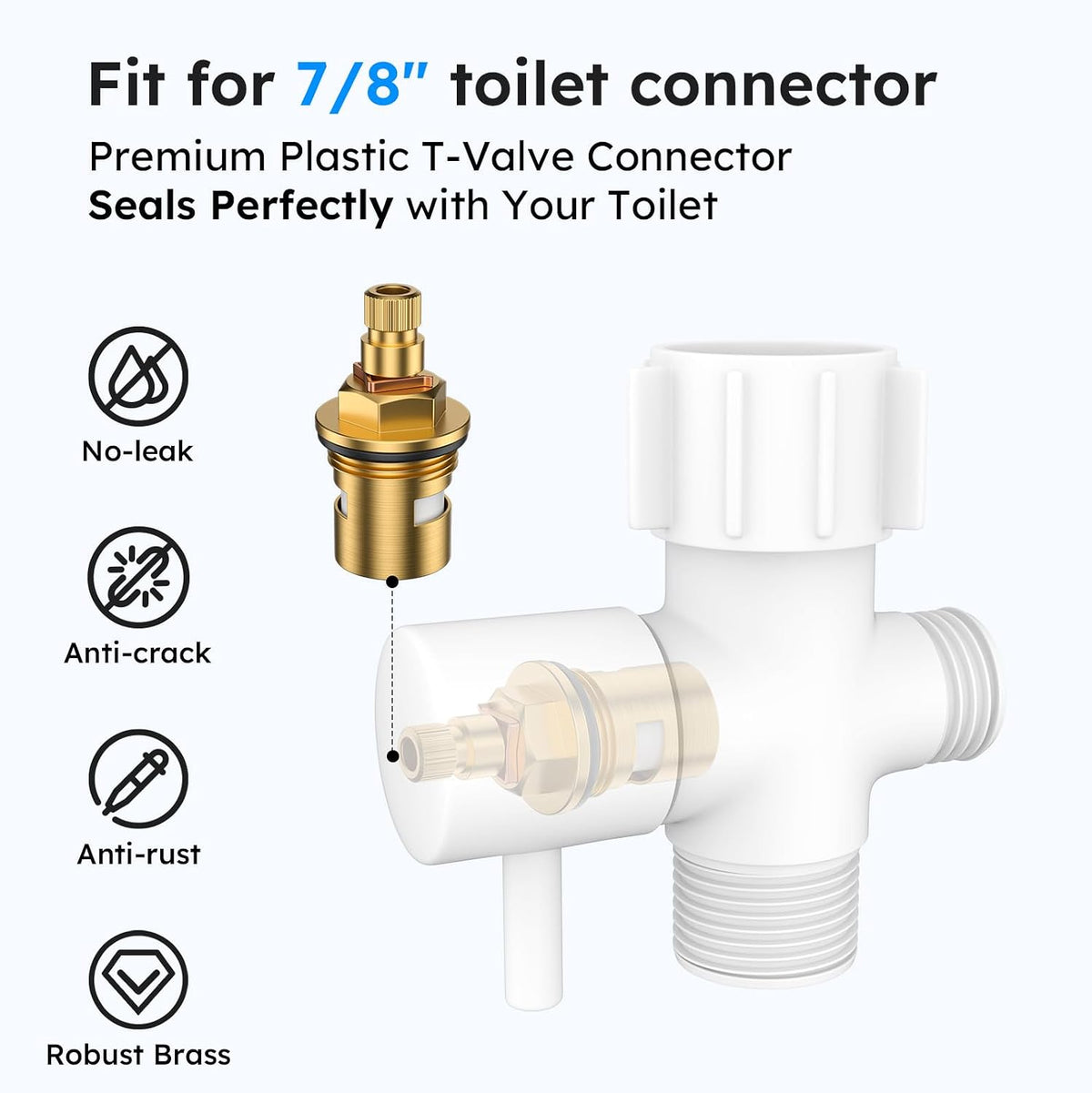 Handheld Bidet Sprayer, Bidet Attachment for Toilet, Brushed Nickel
