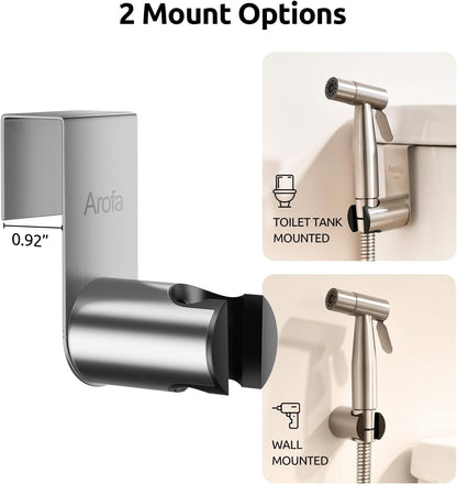 Handheld Bidet Sprayer, Bidet Attachment for Toilet, Brushed Nickel