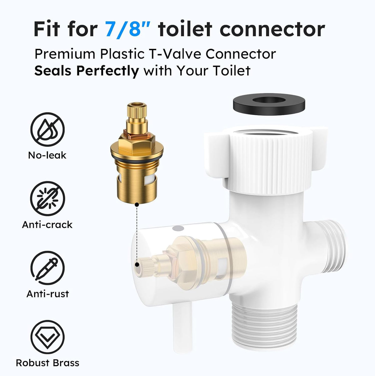 Handheld Bidet Sprayer, Bidet Attachment for Toilet, Brushed Nickel