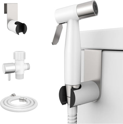 Handheld Bidet Sprayer, Bidet Attachment for Toilet, Brushed Nickel