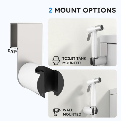 Handheld Bidet Sprayer, Bidet Attachment for Toilet, Brushed Nickel