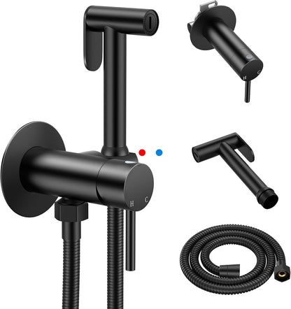 Handheld Bidet Sprayer, Bidet Attachment for Toilet, Brushed Nickel