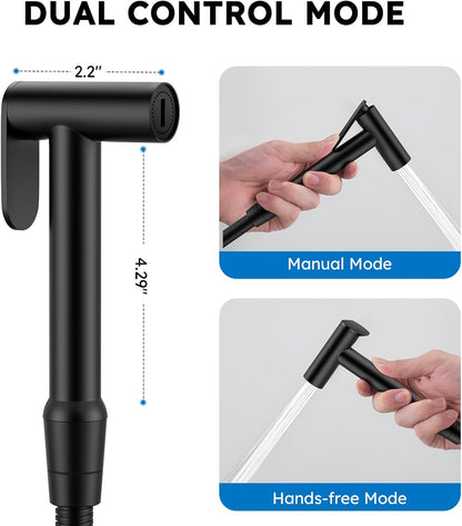 Handheld Bidet Sprayer, Bidet Attachment for Toilet, Brushed Nickel