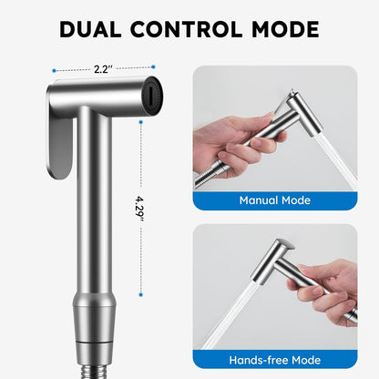 Handheld Bidet Sprayer, Bidet Attachment for Toilet, Brushed Nickel