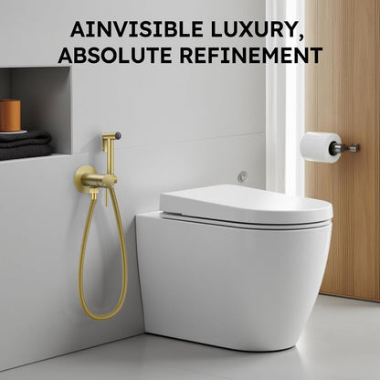 Handheld Bidet Sprayer, Bidet Attachment for Toilet, Brushed Nickel