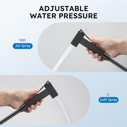 Handheld Bidet Sprayer, Bidet Attachment for Toilet, Brushed Nickel