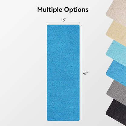 Soft Textured Bath, Shower, Tub Mat, 24x16 Inch Rectangular, Phthalate Free, Non Slip Comfort Bathtub Mats with Drain, PVC Loofah Bathroom Mat for Wet Areas, Quick Drying, Grey