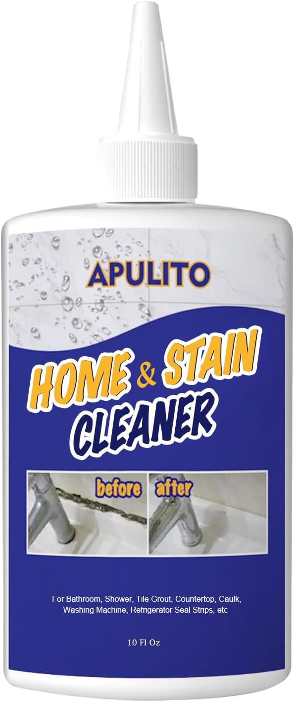 APULITO Household Cleaner Gel for Bathroom Shower Kitchen Tile Grout, Sinks Countertops 10 Fl Oz