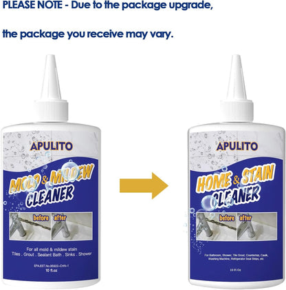 APULITO Household Cleaner Gel for Bathroom Shower Kitchen Tile Grout, Sinks Countertops 10 Fl Oz