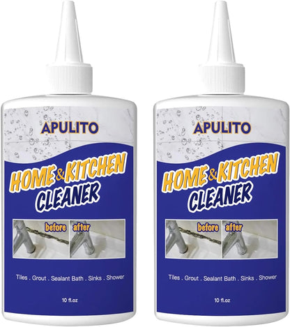 APULITO Household Cleaner Gel for Bathroom Shower Kitchen Tile Grout, Sinks Countertops 10 Fl Oz