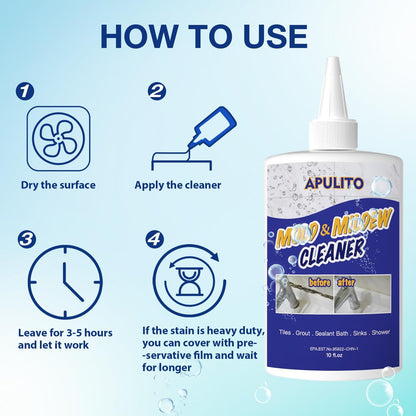 APULITO Household Cleaner Gel for Bathroom Shower Kitchen Tile Grout, Sinks Countertops 10 Fl Oz