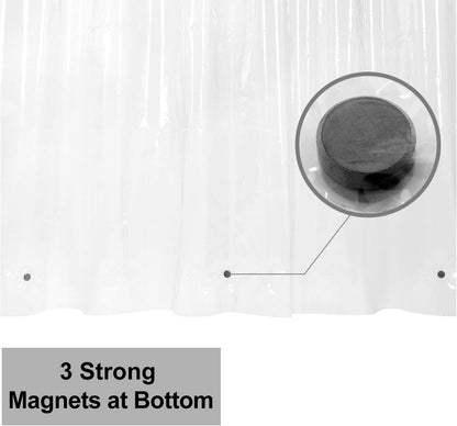 White Shower Curtain Liner Standard Size
