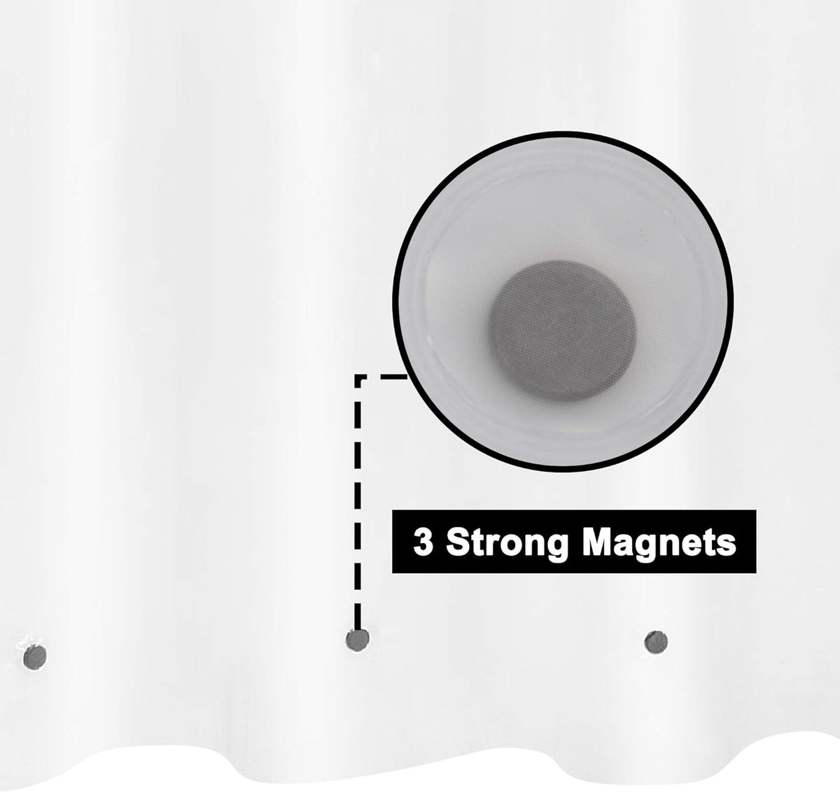 White Shower Curtain Liner Standard Size