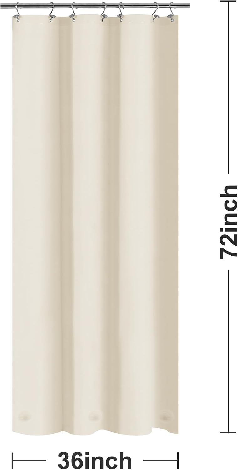 White Shower Curtain Liner Standard Size