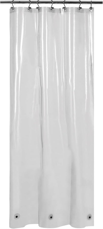 White Shower Curtain Liner Standard Size