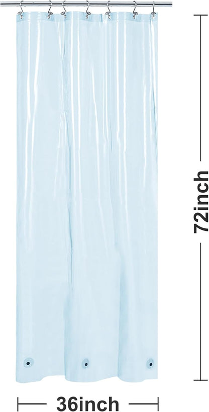 White Shower Curtain Liner Standard Size
