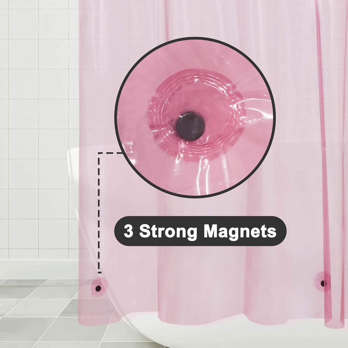White Shower Curtain Liner Standard Size