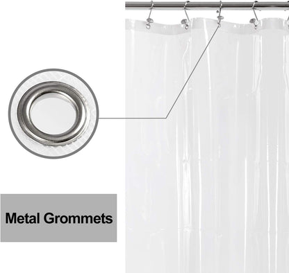 White Shower Curtain Liner Standard Size
