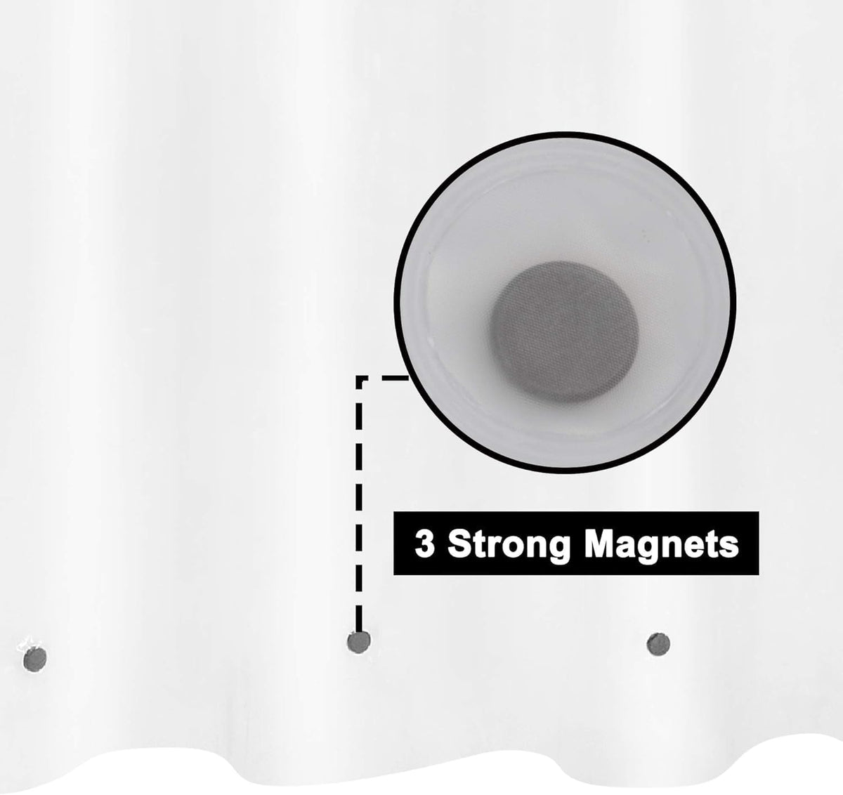 White Shower Curtain Liner Standard Size