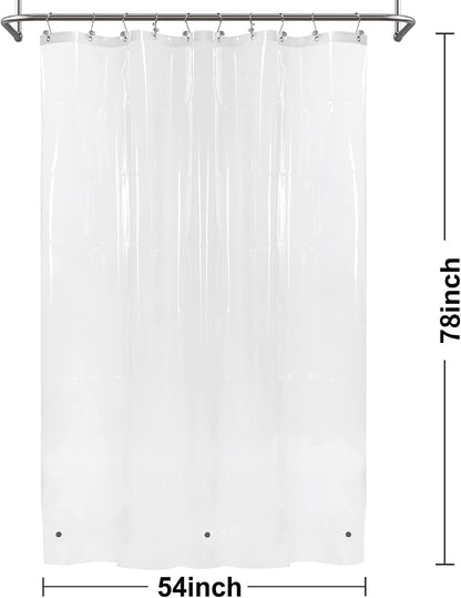 White Shower Curtain Liner Standard Size