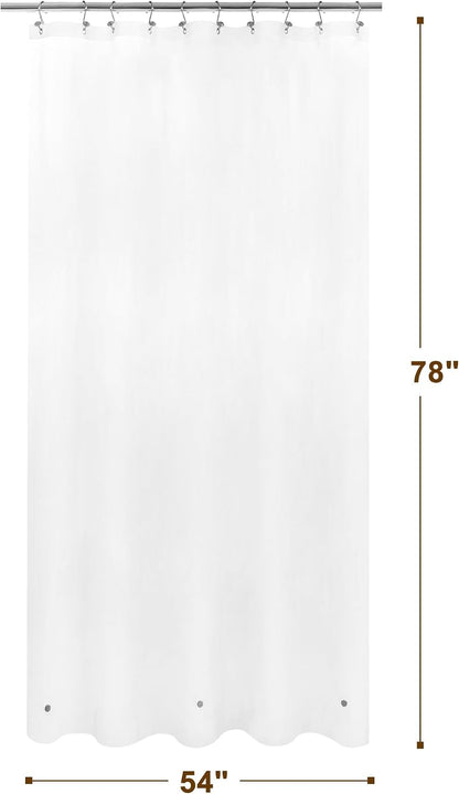 White Shower Curtain Liner Standard Size