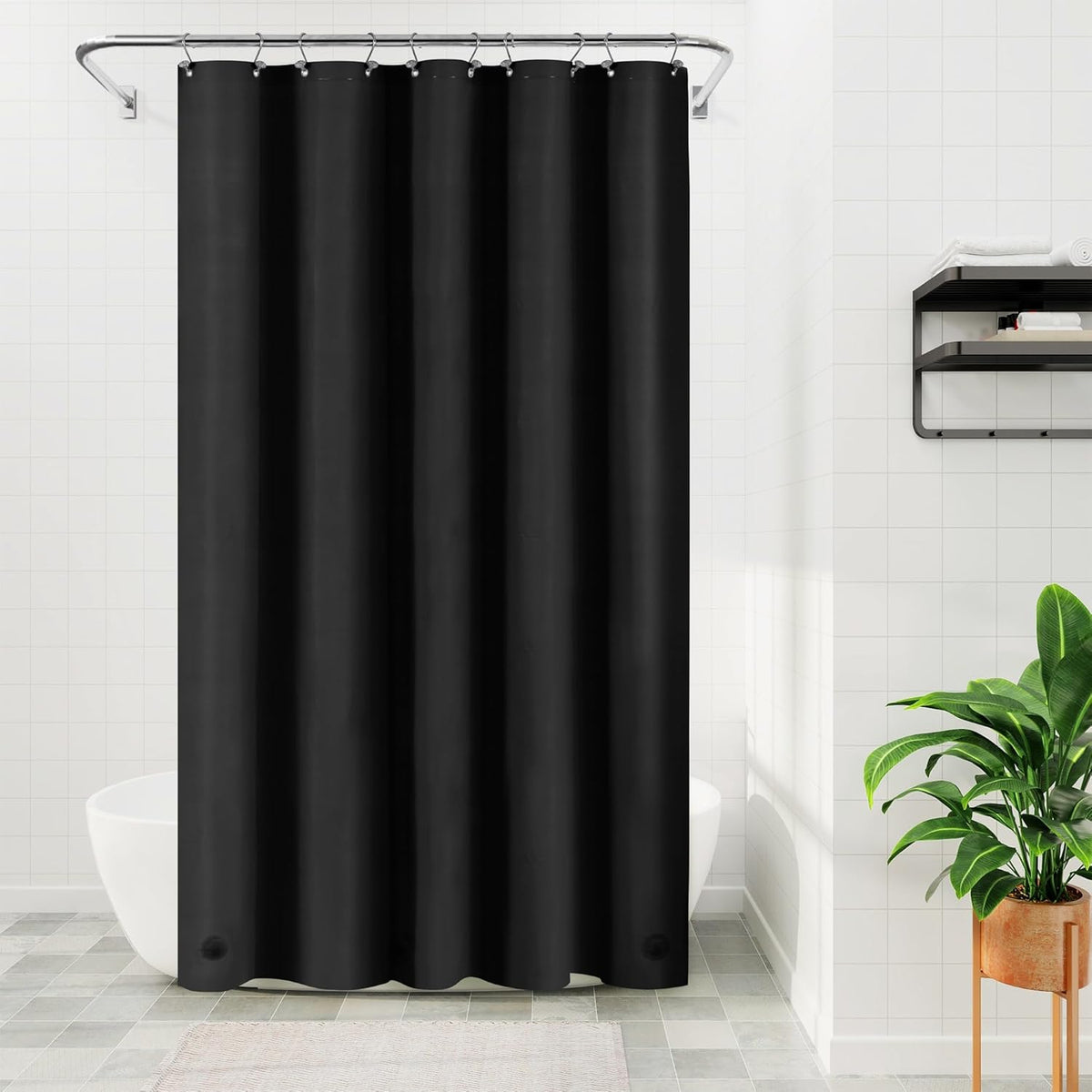 White Shower Curtain Liner Standard Size