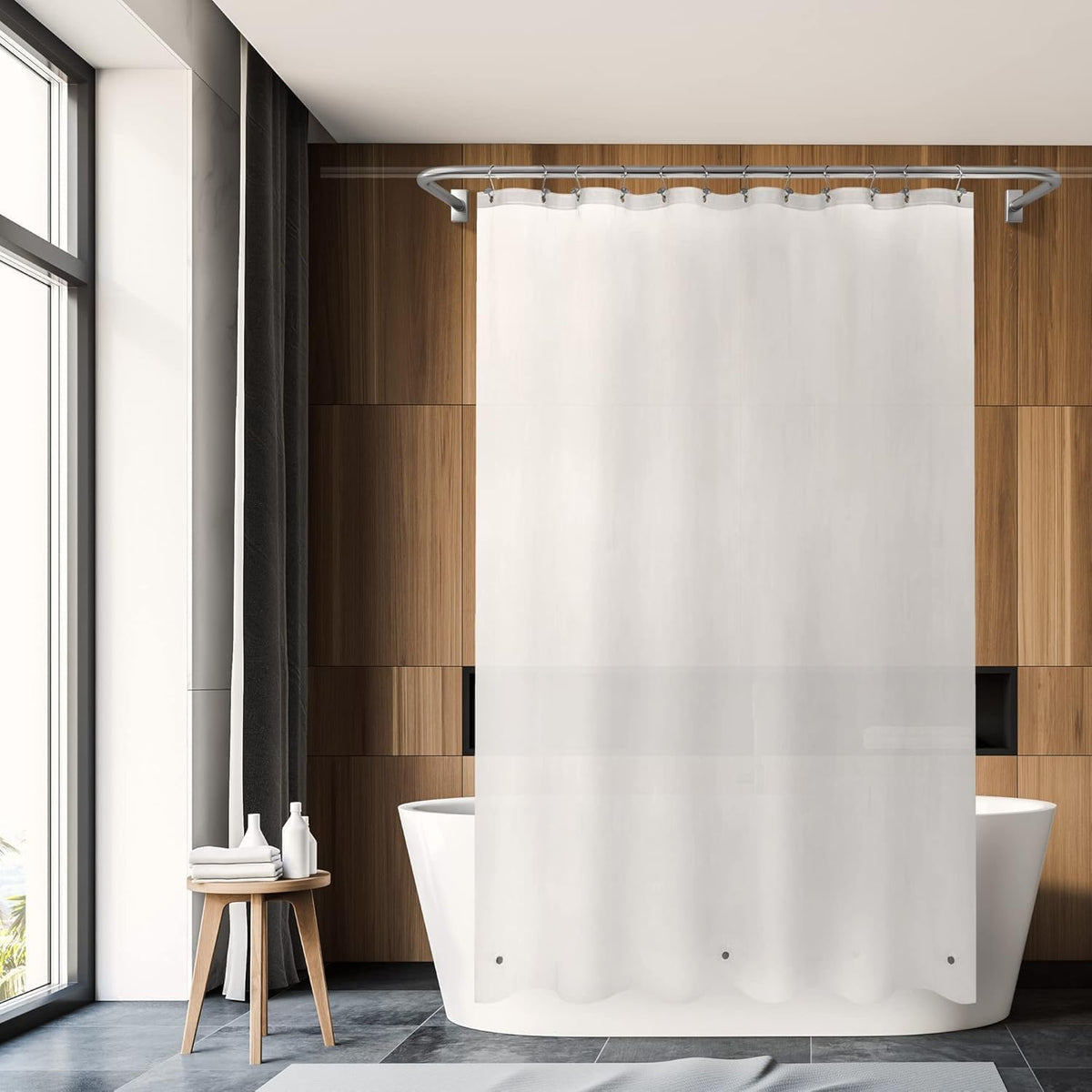 White Shower Curtain Liner Standard Size