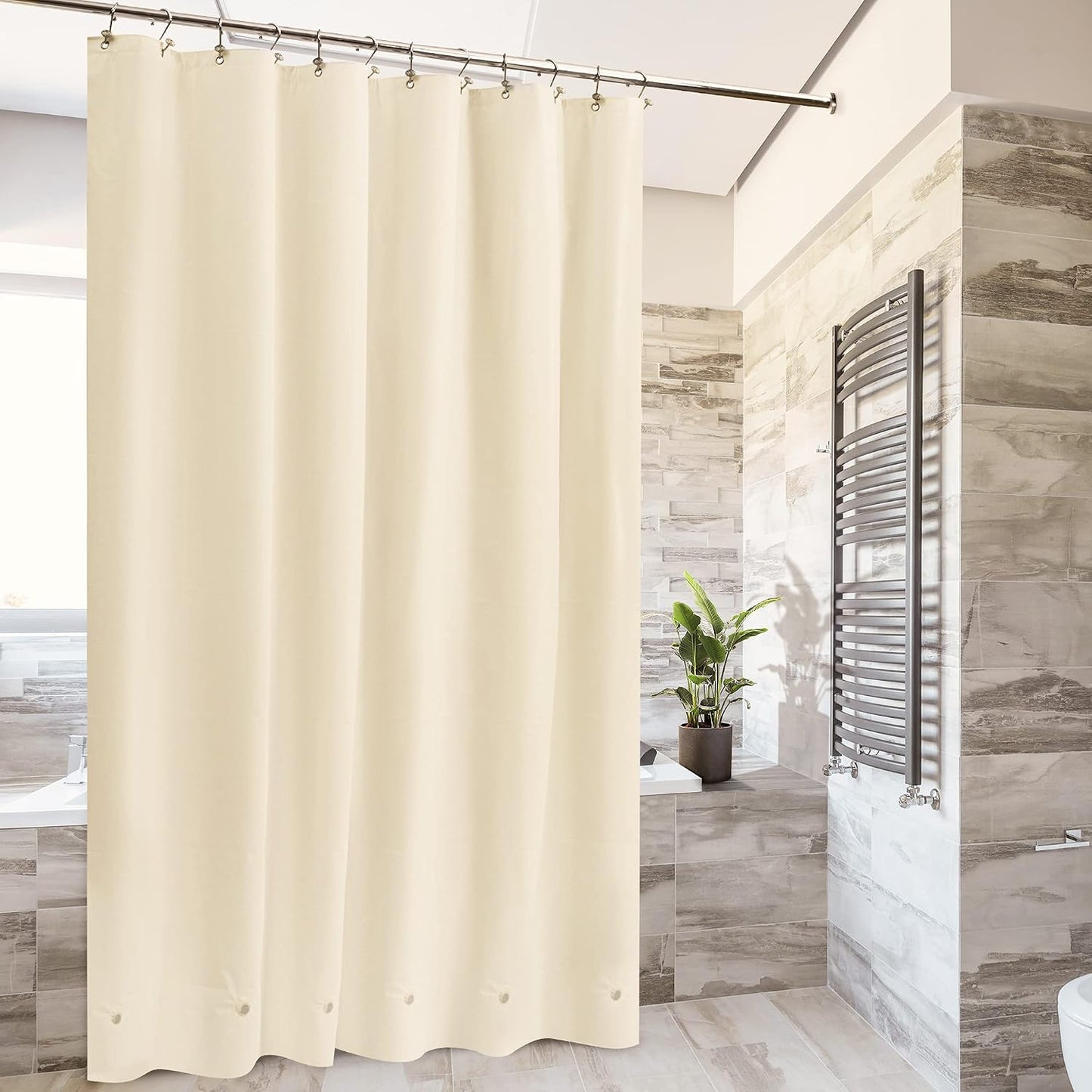 White Shower Curtain Liner Standard Size