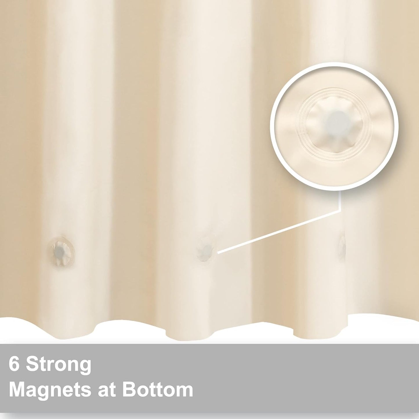 White Shower Curtain Liner Standard Size