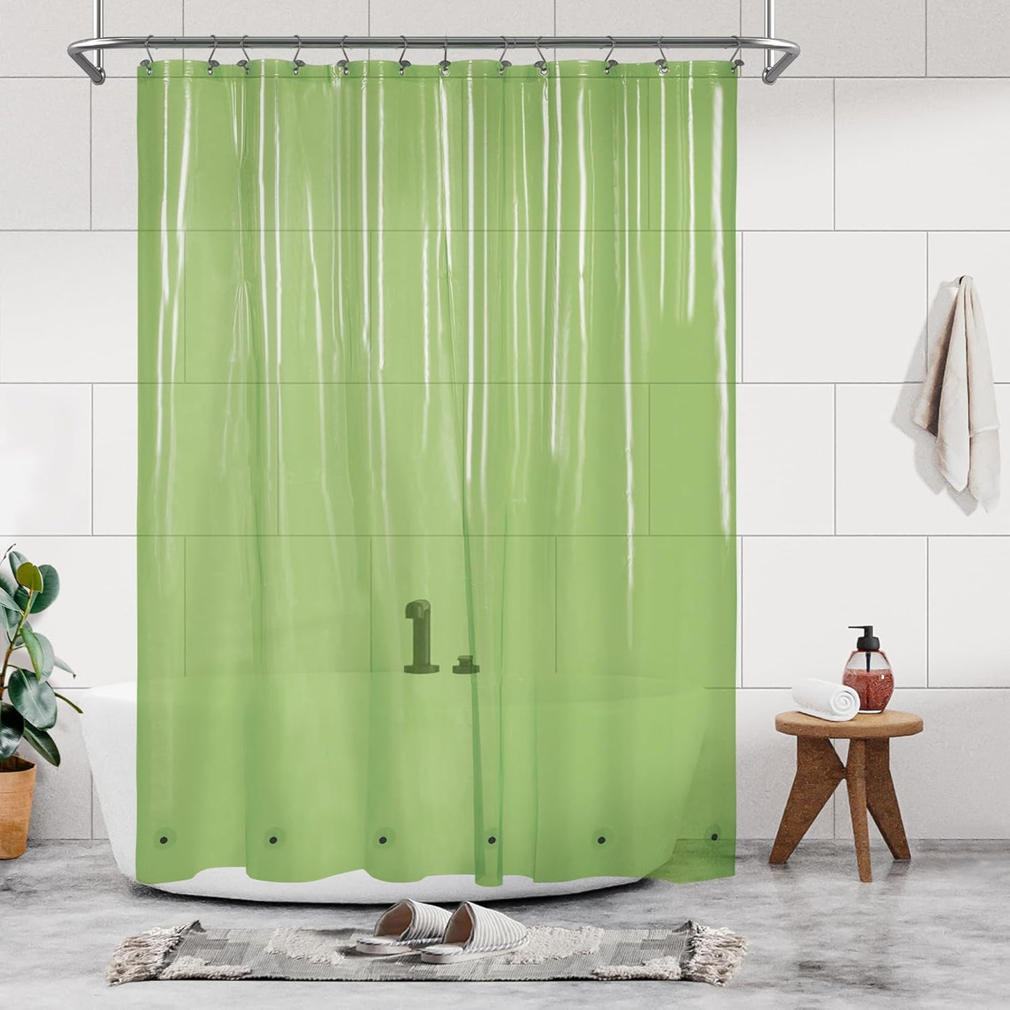 White Shower Curtain Liner Standard Size
