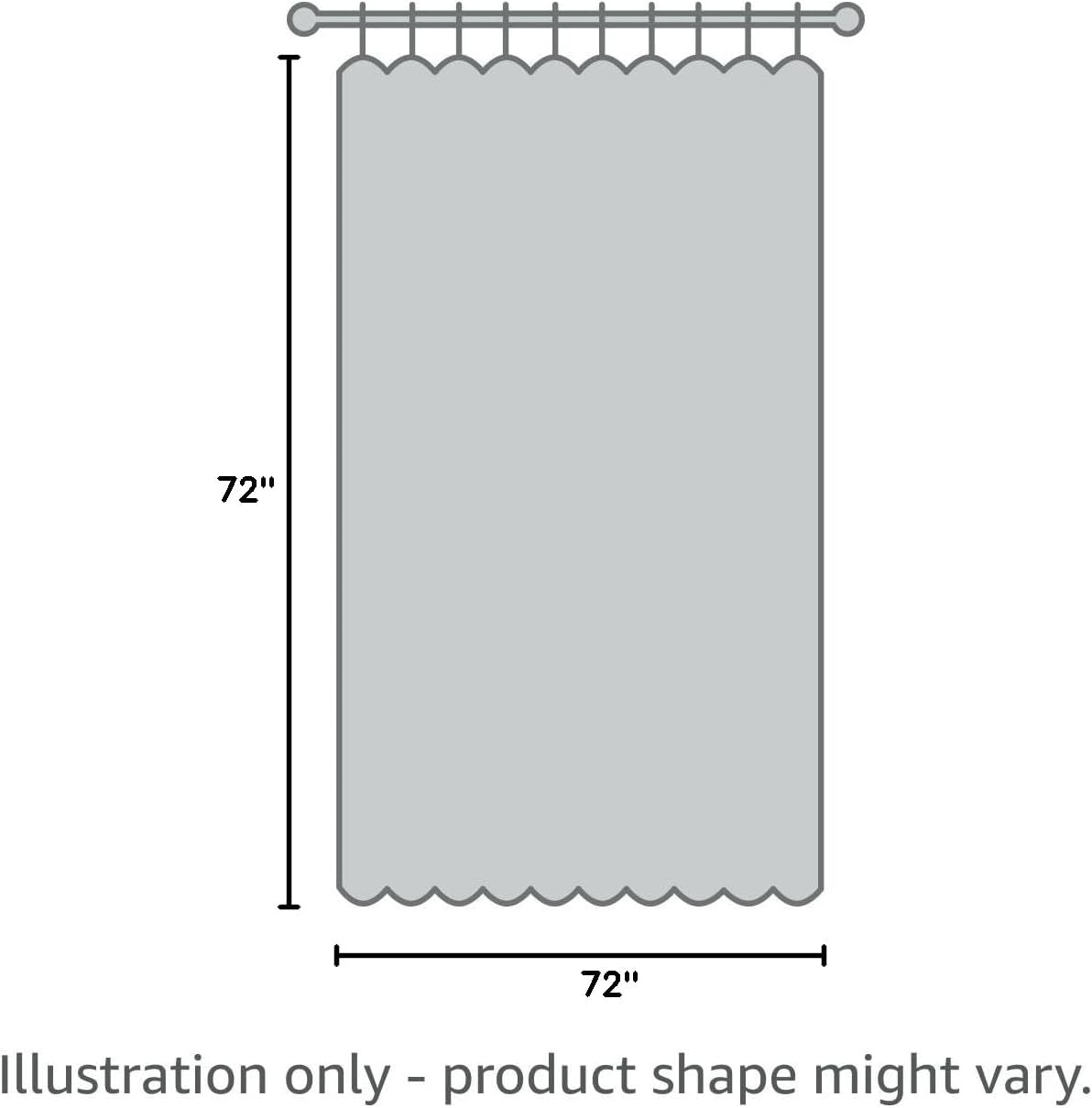 White Shower Curtain Liner Standard Size