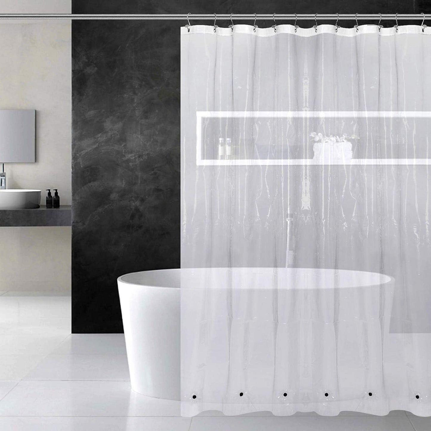 White Shower Curtain Liner Standard Size