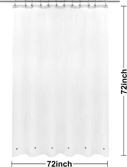 White Shower Curtain Liner Standard Size