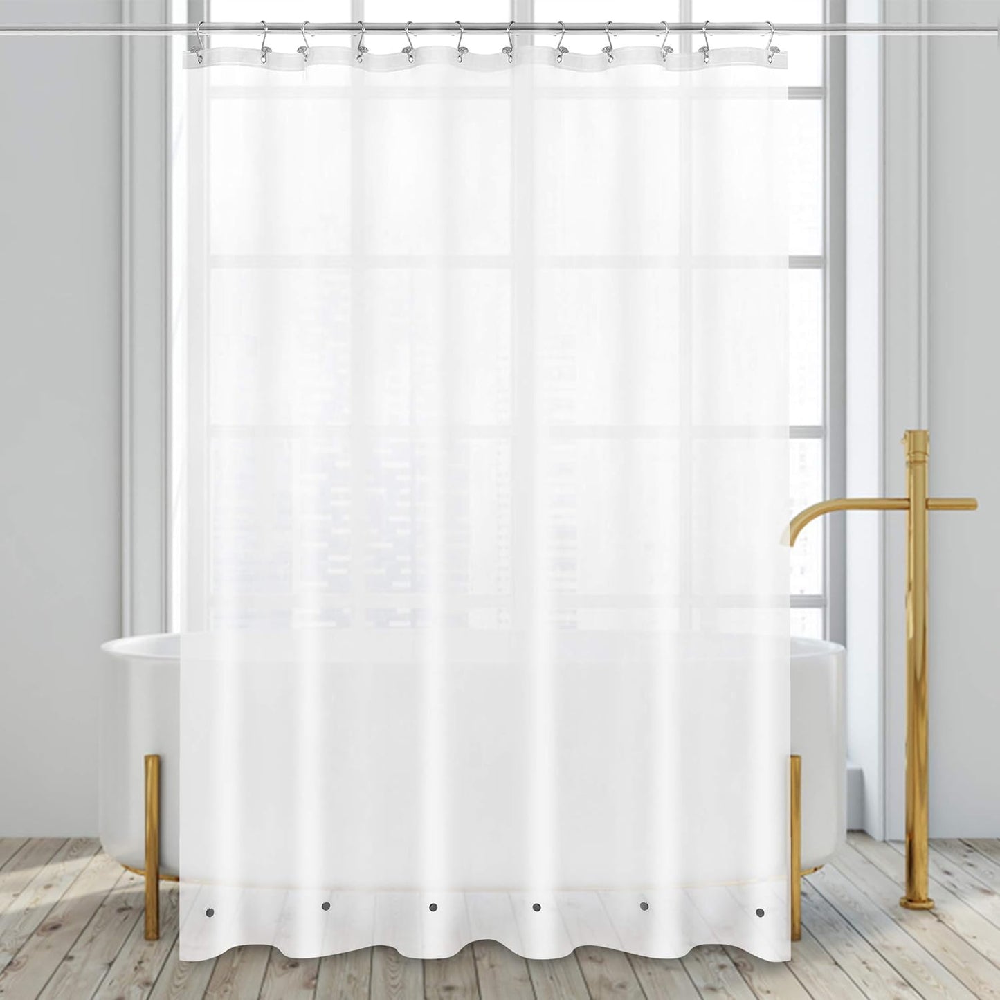 White Shower Curtain Liner Standard Size
