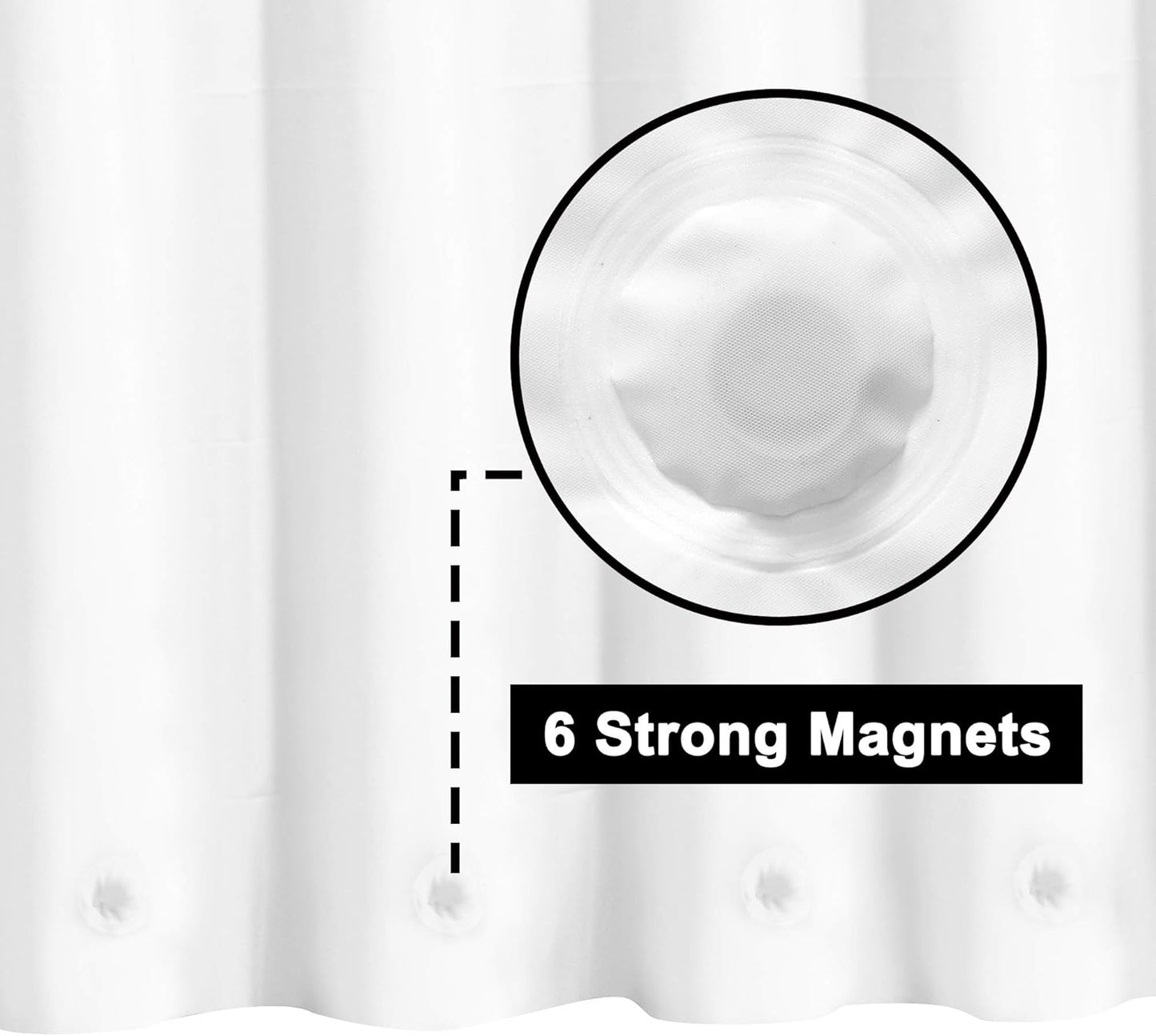 White Shower Curtain Liner Standard Size