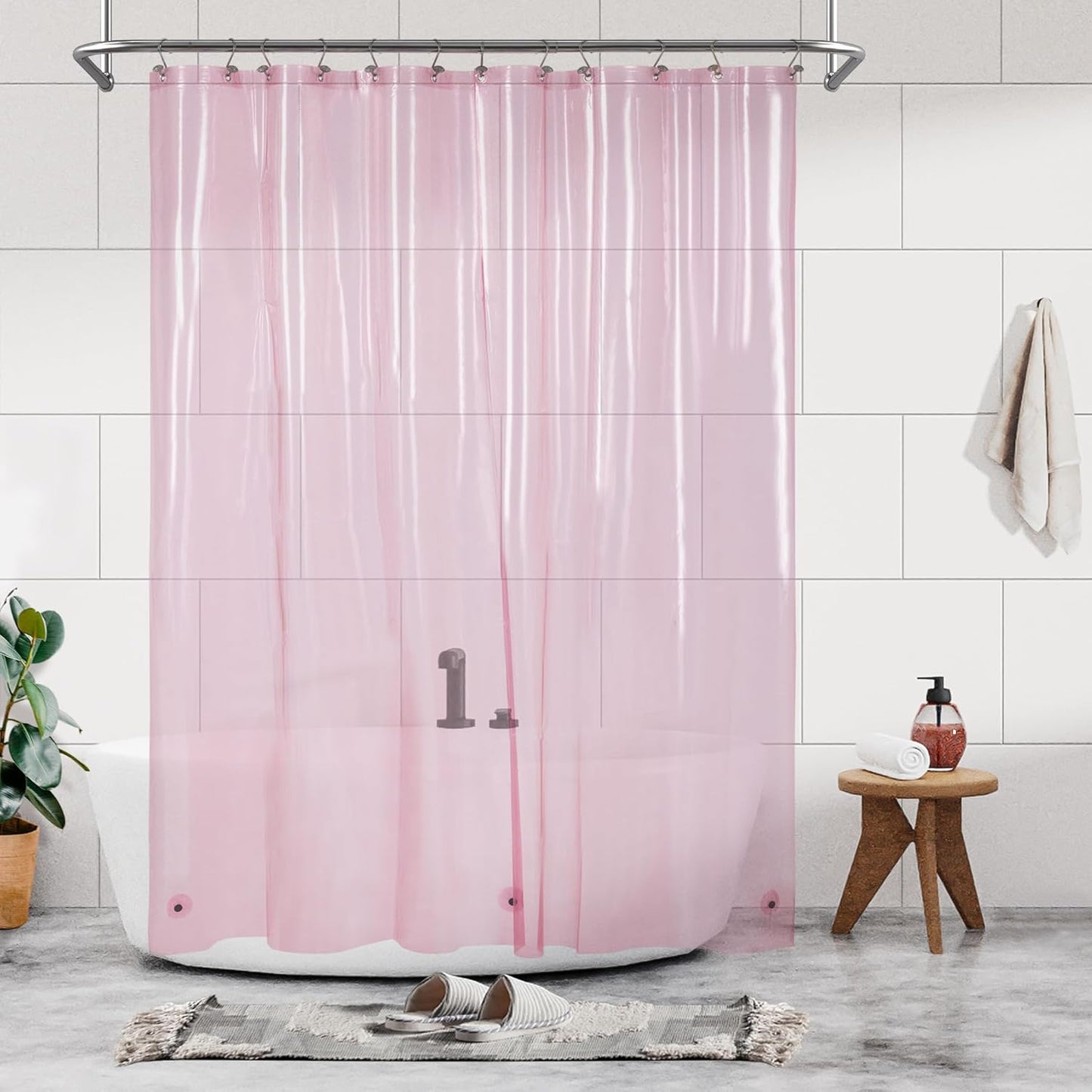 White Shower Curtain Liner Standard Size
