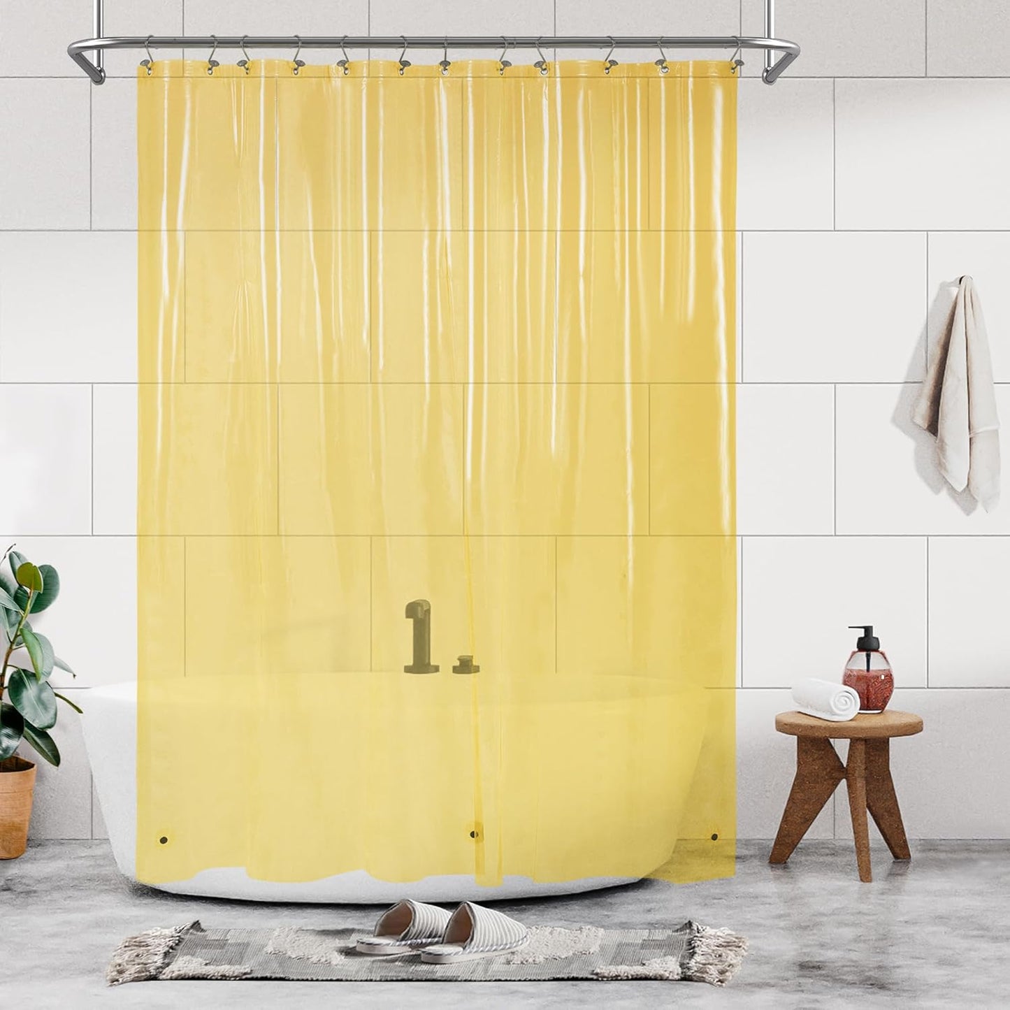 White Shower Curtain Liner Standard Size