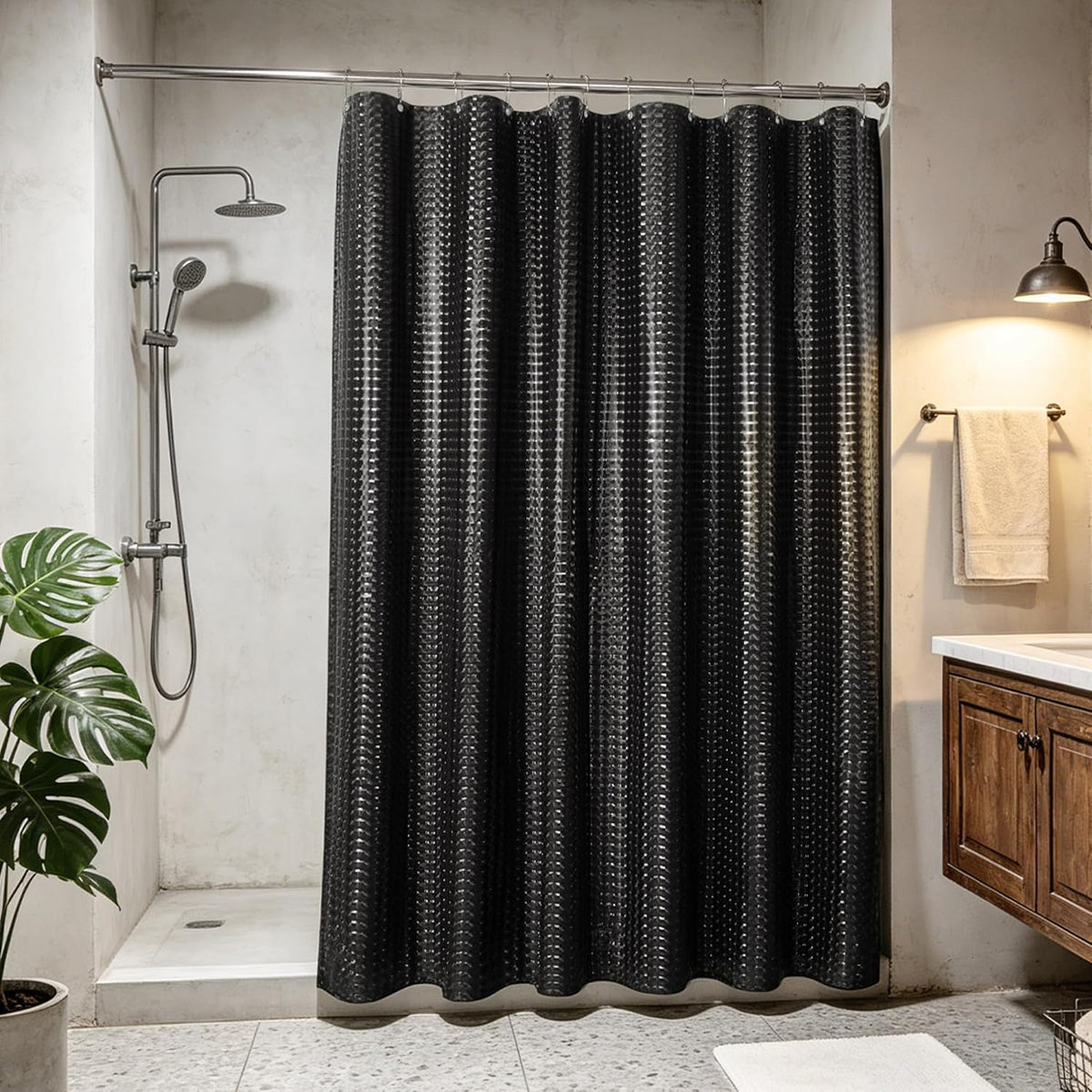 White Shower Curtain Liner Standard Size