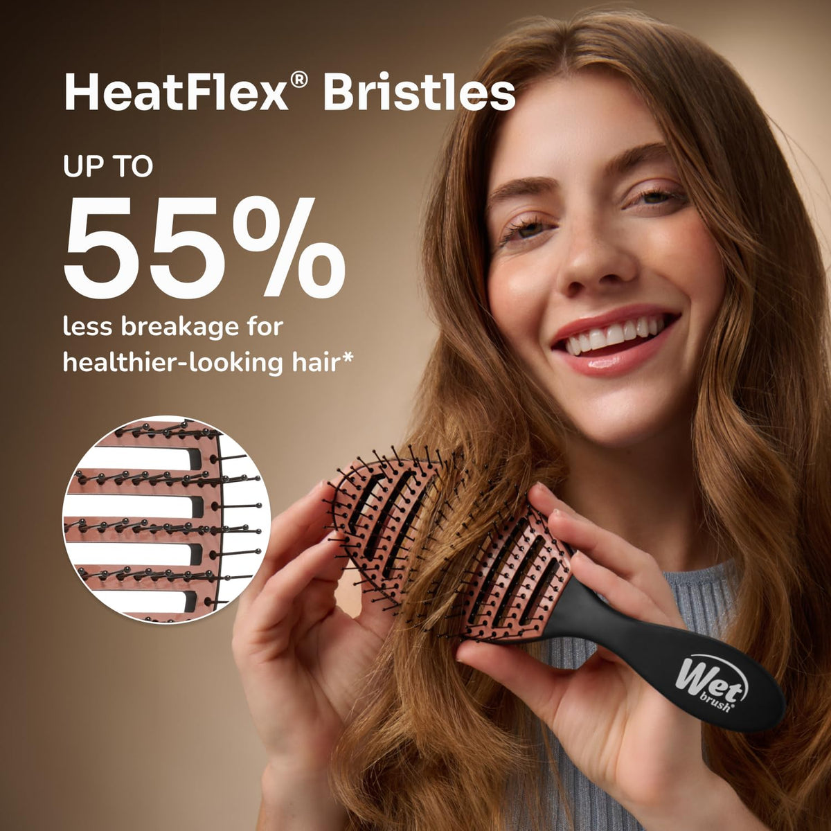 Ceramic Speed Dry Detangler, Black, Vented Blow-Dry Hair Brush