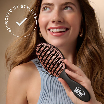 Ceramic Speed Dry Detangler, Black, Vented Blow-Dry Hair Brush
