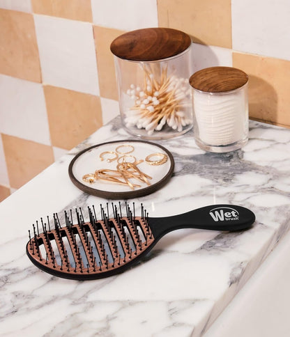 Ceramic Speed Dry Detangler, Black, Vented Blow-Dry Hair Brush